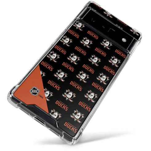 NHL Anaheim Ducks Pattern Google Pixel 6 Clear Case